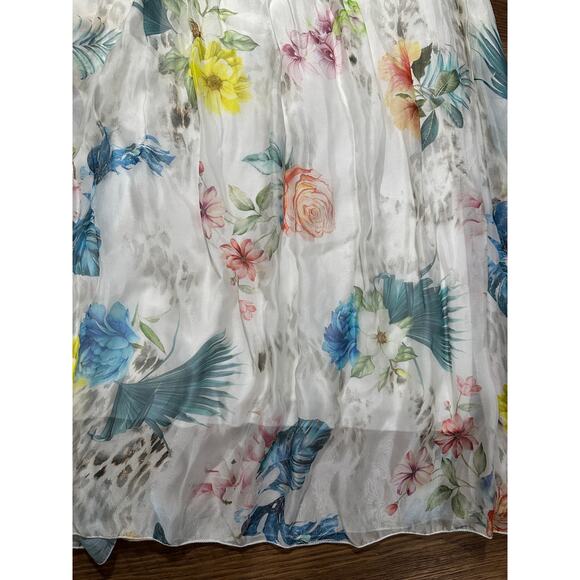 Vintage Made in Italy Belle France Silk Convertible Floral 
dress/skirt - Picture 2 of 5